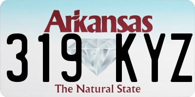 AR license plate 319KYZ