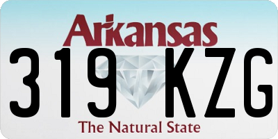 AR license plate 319KZG