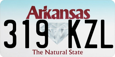 AR license plate 319KZL