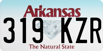 AR license plate 319KZR