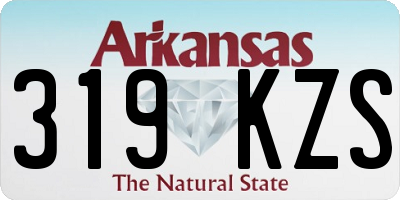 AR license plate 319KZS