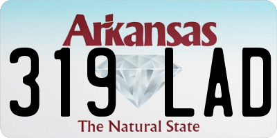 AR license plate 319LAD