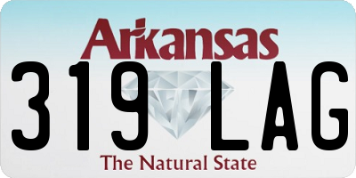 AR license plate 319LAG