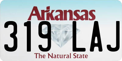 AR license plate 319LAJ