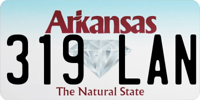 AR license plate 319LAN