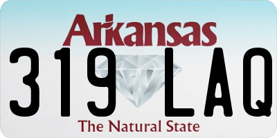 AR license plate 319LAQ