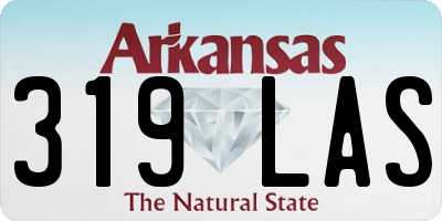 AR license plate 319LAS