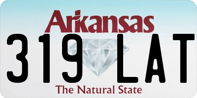 AR license plate 319LAT