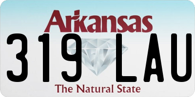 AR license plate 319LAU