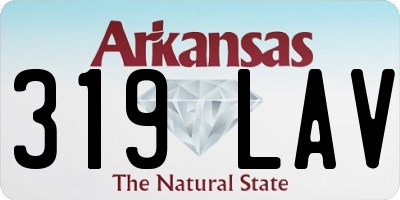 AR license plate 319LAV