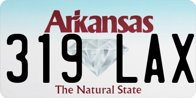 AR license plate 319LAX