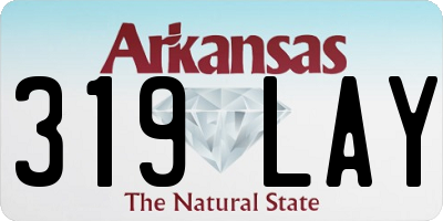 AR license plate 319LAY
