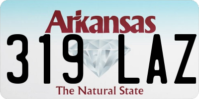 AR license plate 319LAZ