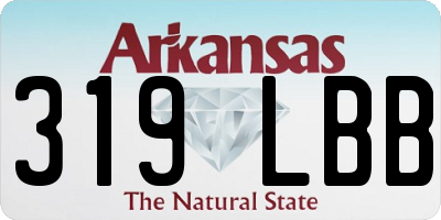 AR license plate 319LBB