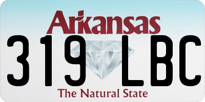 AR license plate 319LBC
