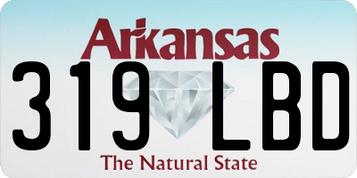 AR license plate 319LBD