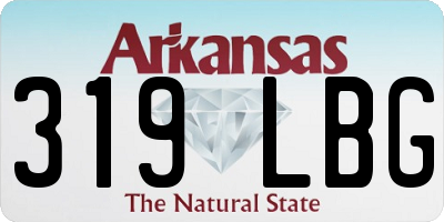 AR license plate 319LBG