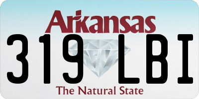 AR license plate 319LBI