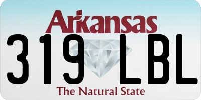 AR license plate 319LBL