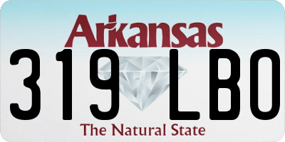 AR license plate 319LBO