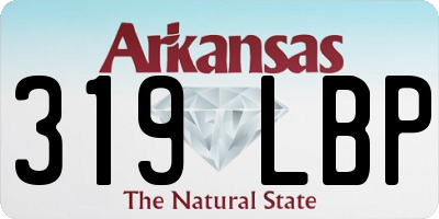 AR license plate 319LBP