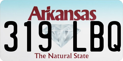 AR license plate 319LBQ
