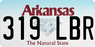 AR license plate 319LBR