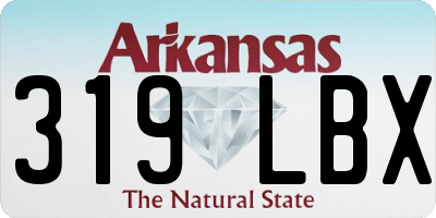 AR license plate 319LBX