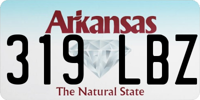 AR license plate 319LBZ