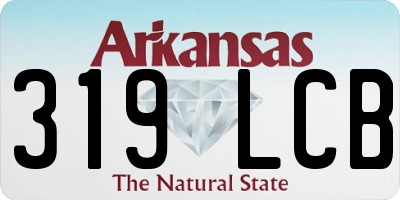 AR license plate 319LCB