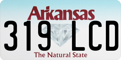 AR license plate 319LCD