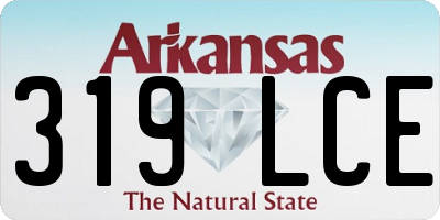 AR license plate 319LCE