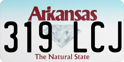 AR license plate 319LCJ