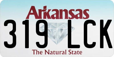 AR license plate 319LCK
