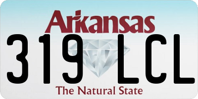 AR license plate 319LCL
