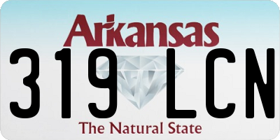 AR license plate 319LCN