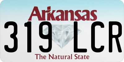 AR license plate 319LCR