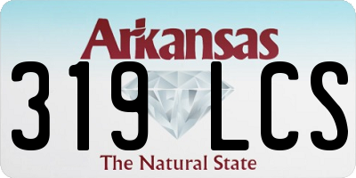 AR license plate 319LCS