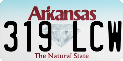 AR license plate 319LCW