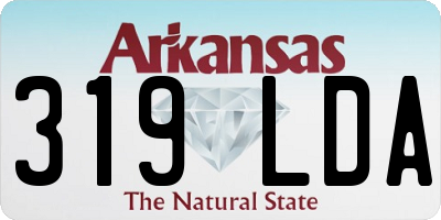 AR license plate 319LDA