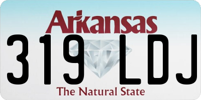 AR license plate 319LDJ
