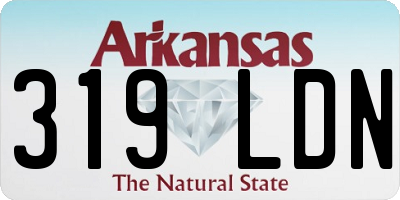 AR license plate 319LDN