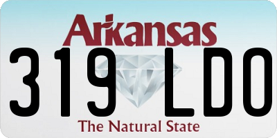 AR license plate 319LDO