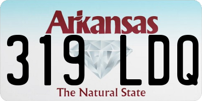 AR license plate 319LDQ