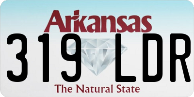 AR license plate 319LDR