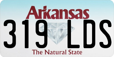 AR license plate 319LDS