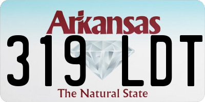 AR license plate 319LDT