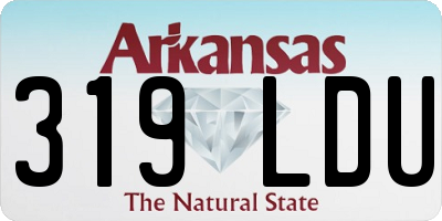AR license plate 319LDU