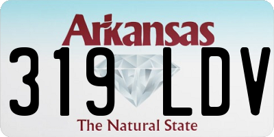 AR license plate 319LDV
