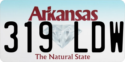 AR license plate 319LDW